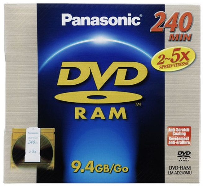 Panasonic 9.4GB 2-5x DVD-RAM 9.4GB DVD-RAM 3Stück(e)