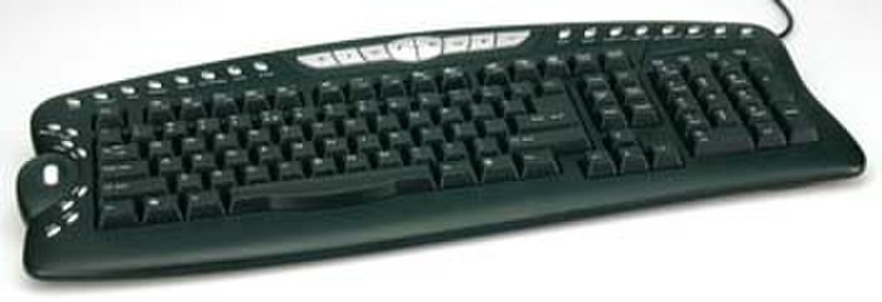Sweex Keyboard Office-line SW33 Black Spanish USB+PS/2 QWERTY Schwarz Tastatur