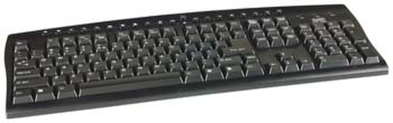 Sweex Multimedia Keyboard SW-20 Black French PS/2 QWERTY Schwarz Tastatur