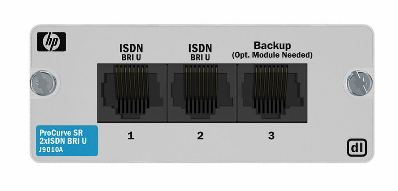 Hewlett Packard Enterprise ProCurve Secure Router dl 2xISDN BRI U Module networking card