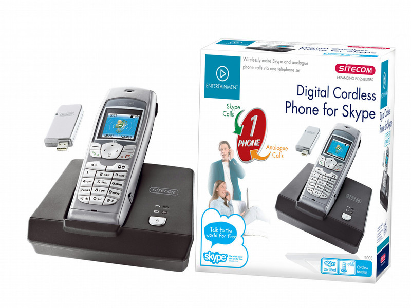 Sitecom Digital Cordless Phone for Skype