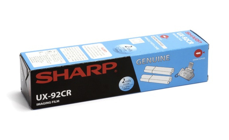 Sharp UX-92CR Fax ribbon 90pages Black 2pc(s) fax supply