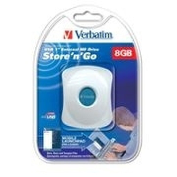 Verbatim Store 'n' Go USB 1 inch External HD Drive 8GB 2.0 8GB external hard drive