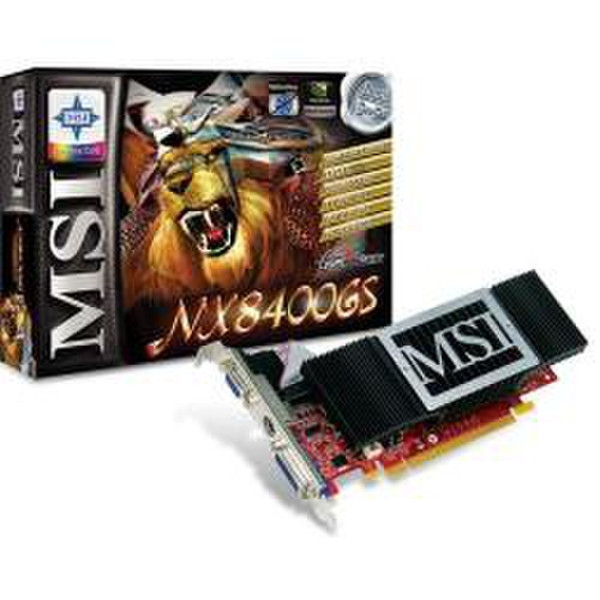 MSI N8400GS TD256H GeForce 8400 GS GDDR2 Grafikkarte