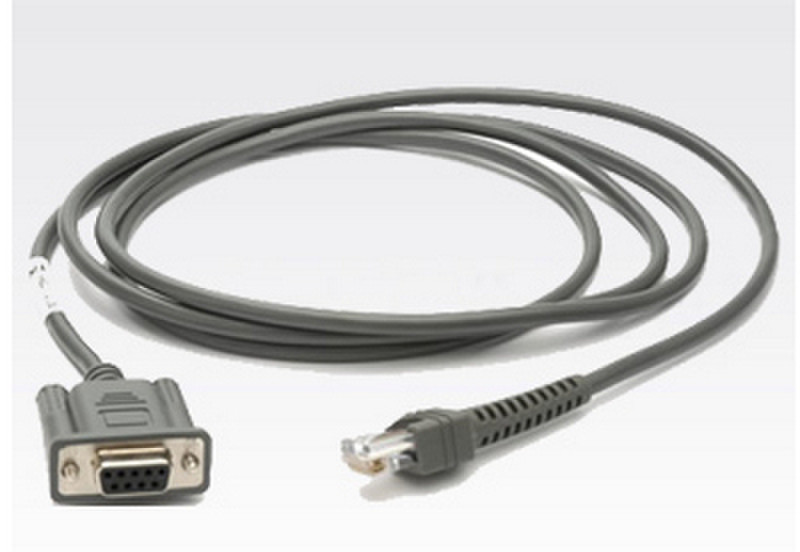 Zebra RS232 Cable 2.1м RS232 Серый кабель последовательной связи