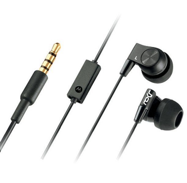 Motorola EH20 In-ear Binaural Wired Black mobile headset