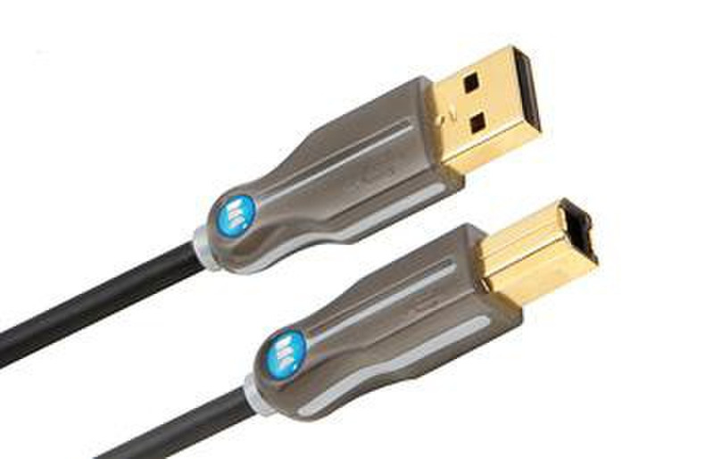 Monster Cable 122061 2.13м USB A USB B Серый кабель USB