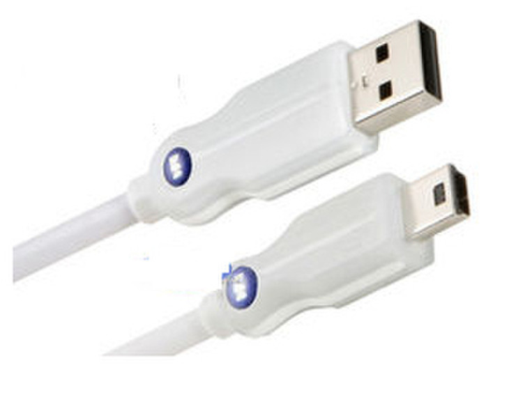 Monster Cable 122057 0.91м USB A Mini-USB B Белый кабель USB