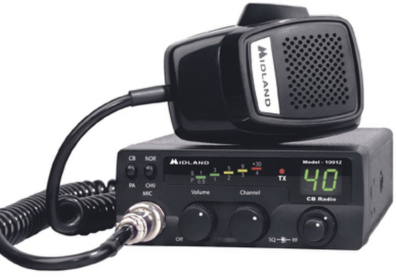 Midland 1001Z Портативный Цифровой Черный радиоприемник