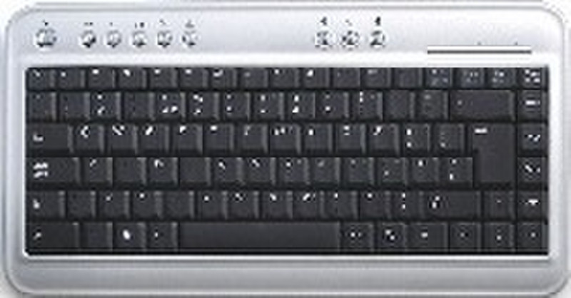Hypertec USB Mini Keyboard USB+PS/2 QWERTY клавиатура