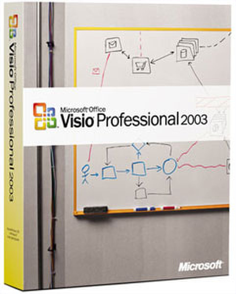 Microsoft Office Visio 2003 Professional, Disk Kit, MVL, CD, CHN SIMPL