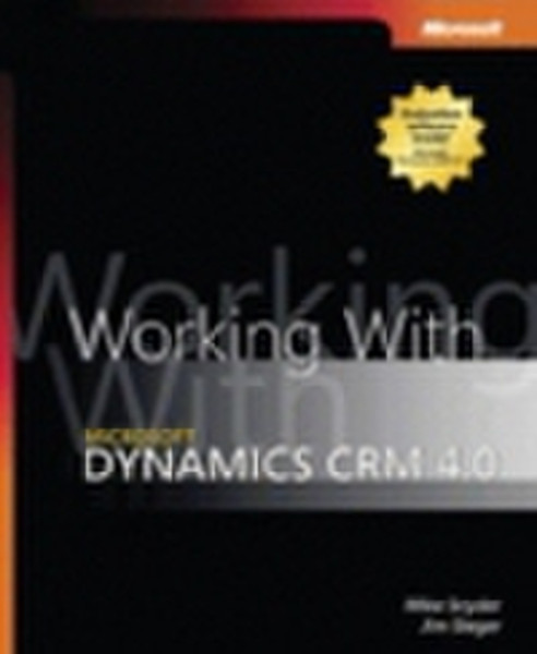 Microsoft Working with Dynamics CRM 4.0 615страниц ENG руководство пользователя для ПО