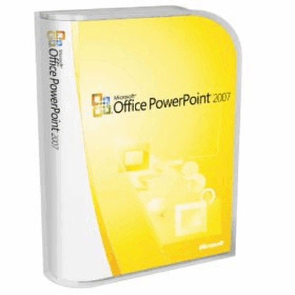 Microsoft PowerPoint 2007, Disk-Kit, MVL, CD, Win32, KAZ Microsoft Volume License (MVL) KAZ