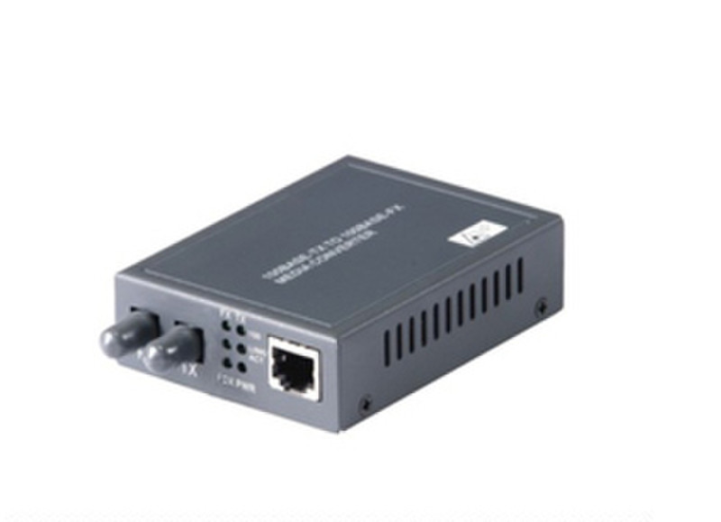 Micropac MPT-H21STS 100Mbit/s Single-mode Black network media converter