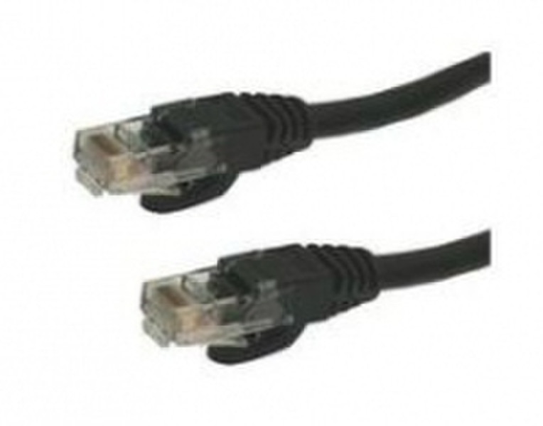 Micropac Cat.5e UTP Patch Cable 25 ft 7.62m Black networking cable