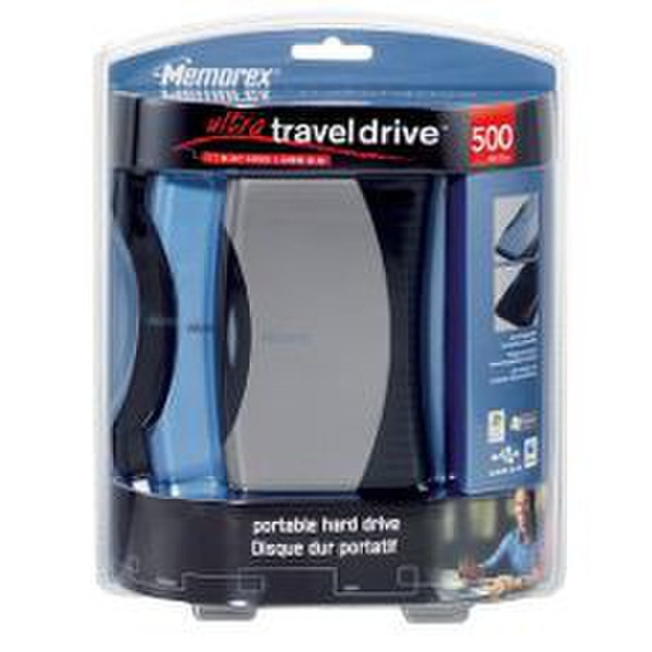 Memorex Ultra TravelDrive 2.0 500GB Grey external hard drive