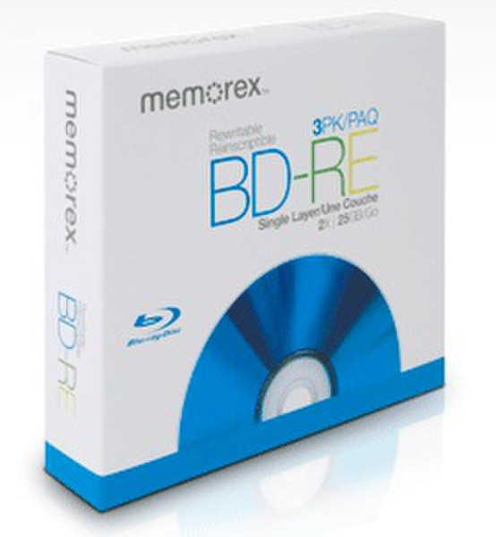 Memorex 97947 25ГБ BD-RE 3шт чистые Blu-ray диски