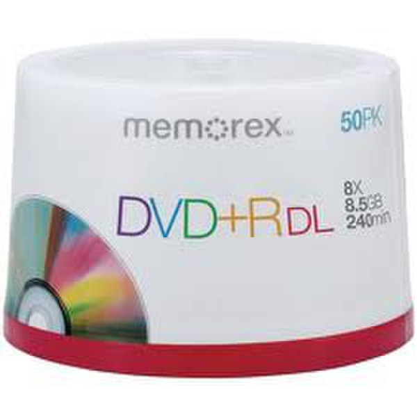 Memorex 50 DVD+R DL 8.5GB DVD+R 50pc(s)