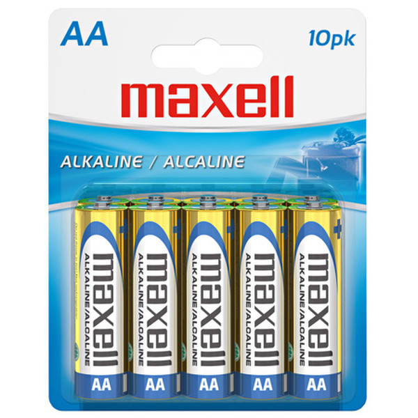 Maxell LR6 10BP Alkaline 1.5V non-rechargeable battery
