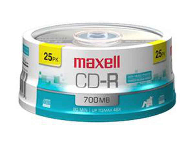 Maxell 648209 CD-R 700МБ 25шт чистые CD