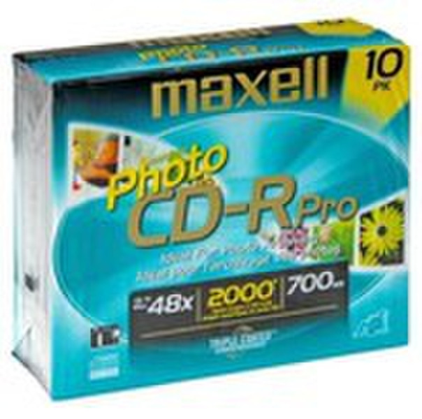 Maxell 648208 CD-R 700МБ 10шт чистые CD