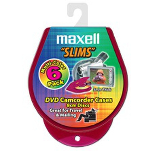 Maxell 190902 6дисков Разноцветный чехлы для оптических дисков