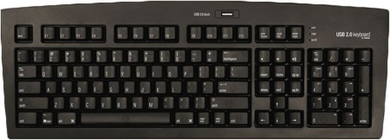 Matias FK105 USB QWERTY Черный клавиатура