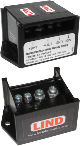 Lind Electronics SDT1220-046 Black power adapter/inverter