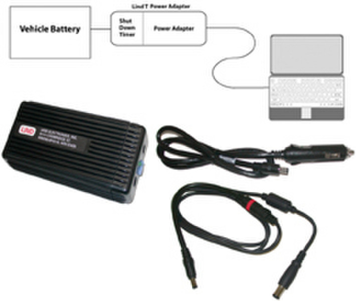 Lind Electronics DE2035T-1676 Black power adapter/inverter