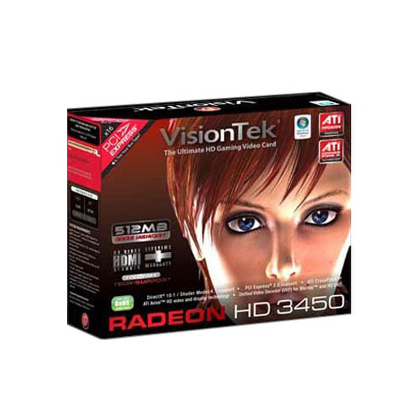 VisionTek 900231 Radeon HD3450 GDDR2 graphics card
