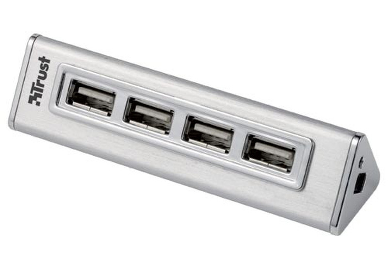 Trust 4-Port USB2 Powered Hub HU-5440 UK 480Mbit/s Schnittstellenhub