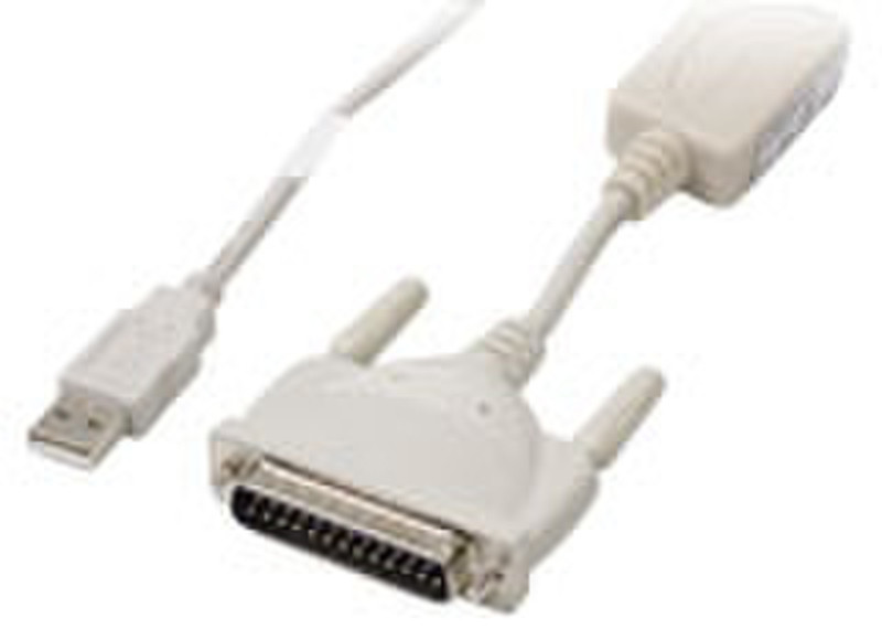 US Robotics USB-to-Serial Cable White cable interface/gender adapter
