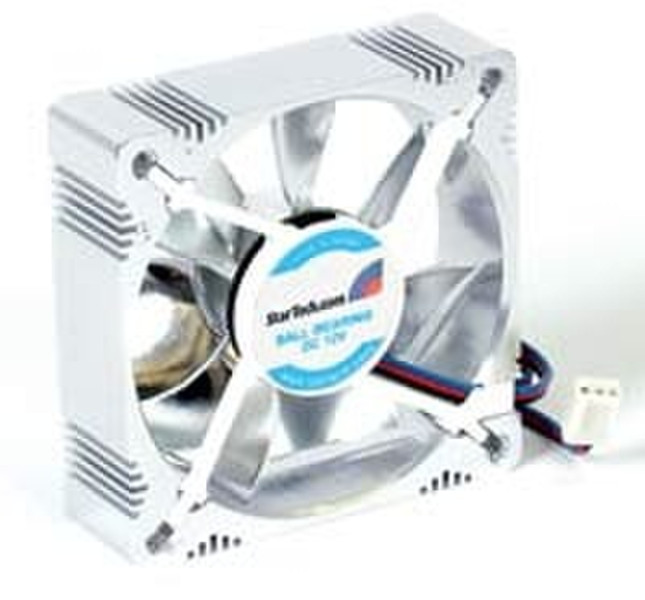 StarTech.com Aluminum 8x2.5cm Quiet Case Fan with TX3 Connector