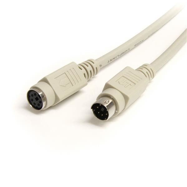 StarTech.com 25 ft. PS/2 Keyboard/Mouse Extension Cable M-F 7.62м Бежевый кабель PS/2
