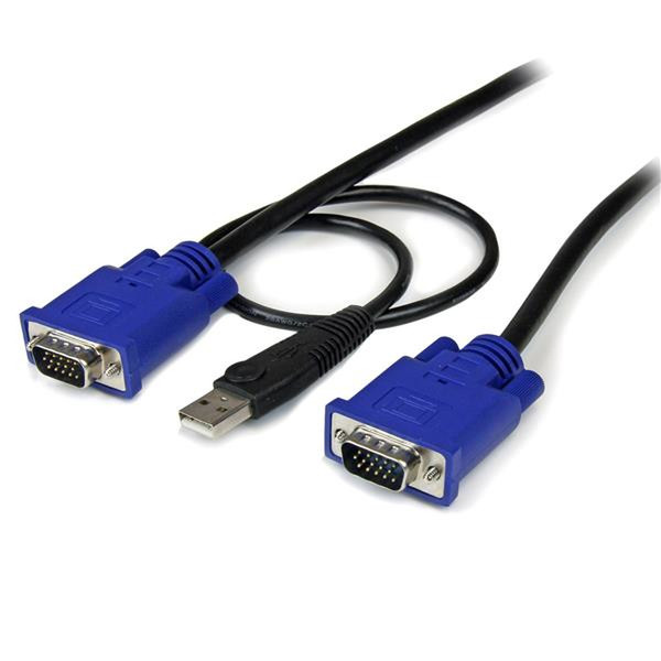 StarTech.com 15 ft 2-in-1 Ultra Thin USB KVM Cable KVM cable