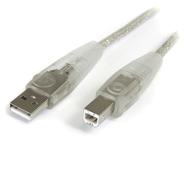 StarTech.com 6 ft. Transparent USB 2.0 Cable A-B M/M 1.83м Прозрачный кабель USB