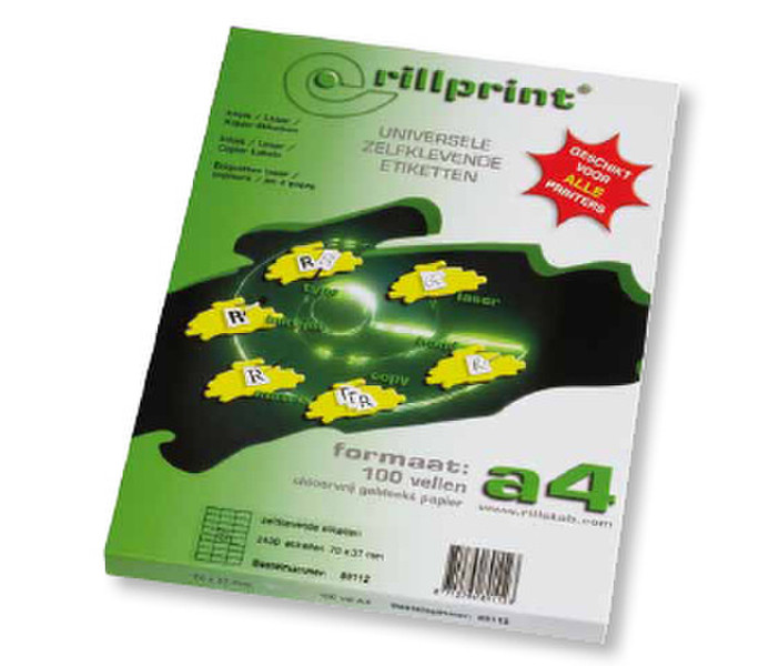 Rillprint 89102 Druckeretikette