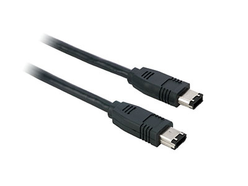 V7 FireWire 6/6pin 1.8m 1.8m 6Pin Black firewire cable