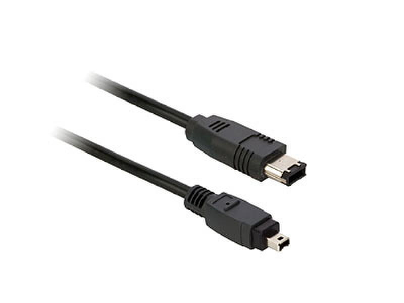 V7 FireWire 4/6pin 1.8m 1.8m 4pin Black firewire cable