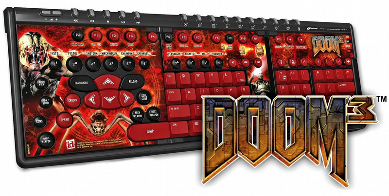 Ceratech ZBoard Keyset - Doom 3 USB keyboard