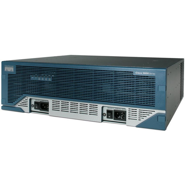 Cisco 3845 Подключение Ethernet Черный, Бирюзовый, Белый проводной маршрутизатор