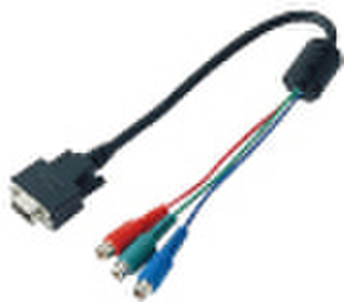Sanyo POA-CA-COMPVGA 0.4м 3 x RCA Разноцветный адаптер для видео кабеля