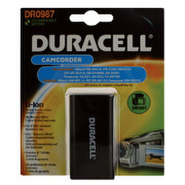 Duracell Camcorder Battery 7.4v 2000mAh Lithium-Ion (Li-Ion) 2000mAh 7.4V rechargeable battery