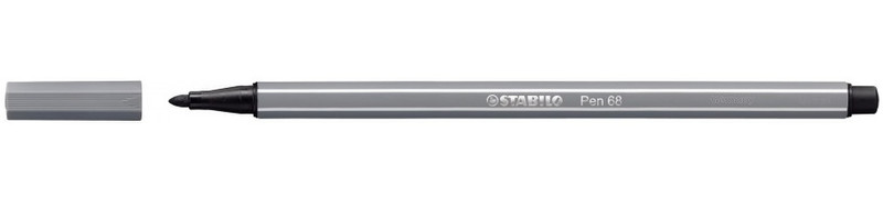 Stabilo Pen 68 Grau Filzstift