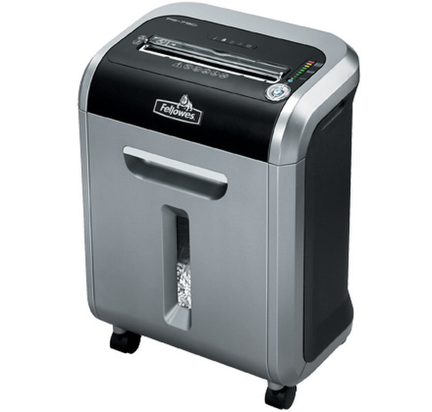 Fellowes Powershred PS-73i Strip shredding 64дБ Черный, Cеребряный измельчитель бумаги