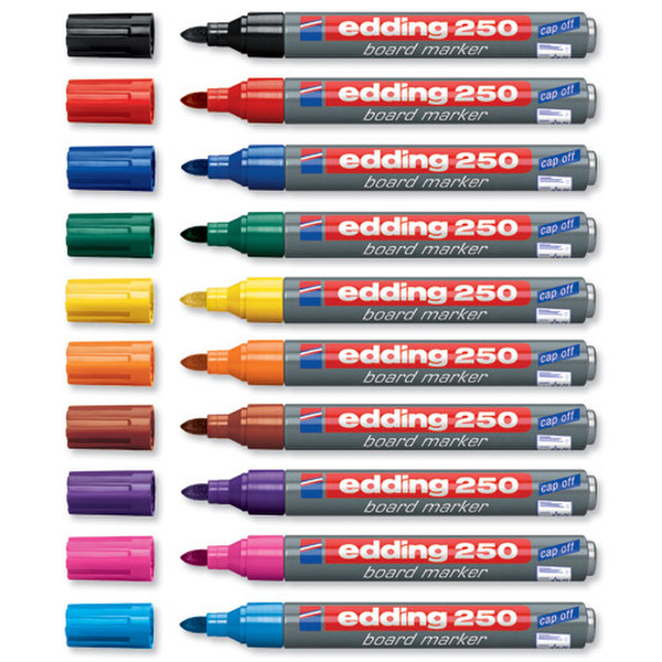 Edding 250 Schwarz, Blau, Grün, Rot 4Stück(e) Marker