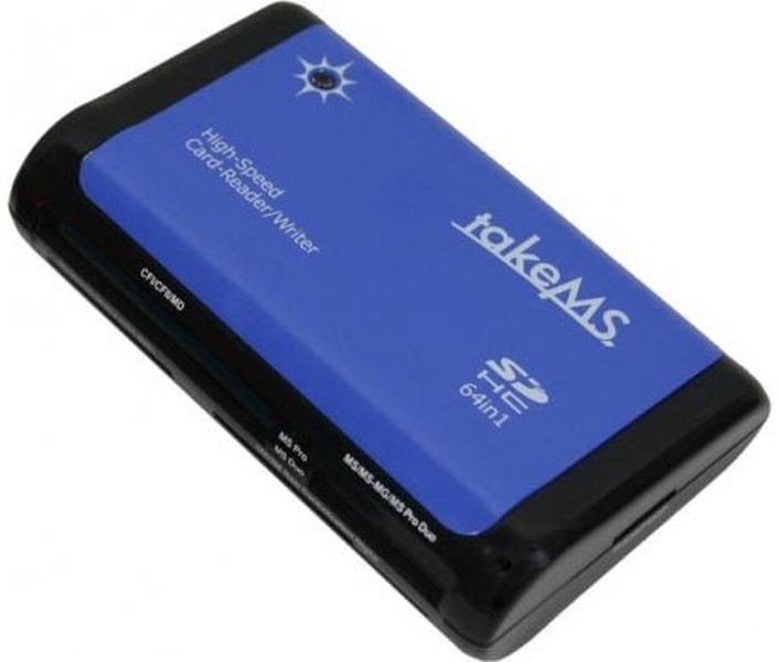 takeMS TMS-CR6411 Синий устройство для чтения карт флэш-памяти