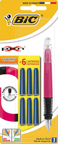 BIC 8630881 Built-in filling system Black,Pink 1pc(s) fountain pen