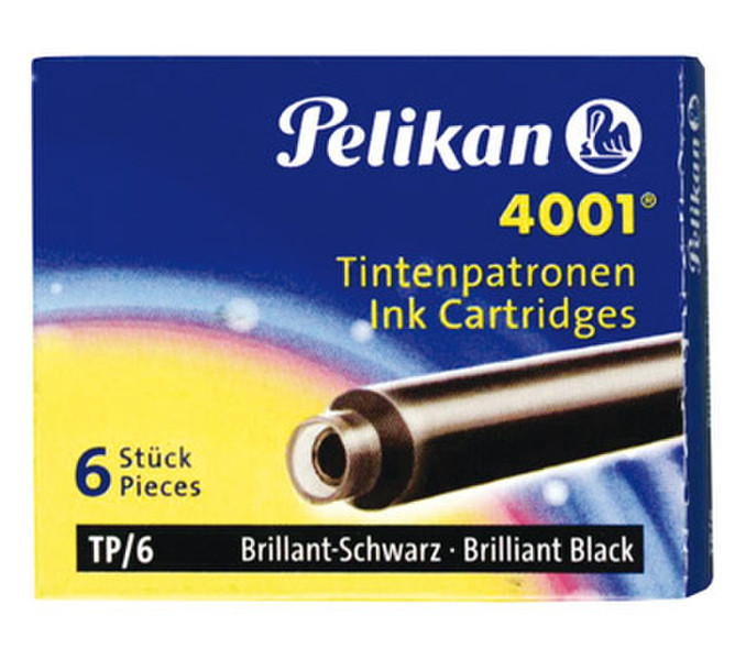 Pelikan TP/6 Schwarz 6Stück(e) Kugelschreiberauffüllung