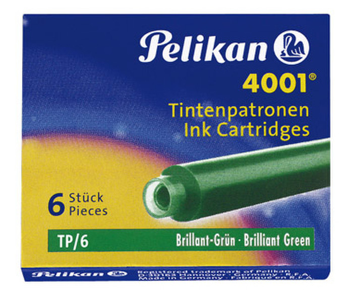 Pelikan TP/6 Green 6pc(s) pen refill
